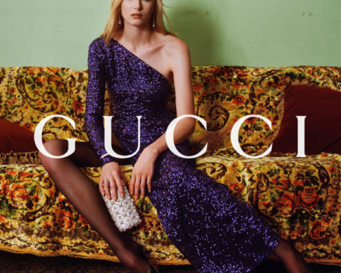 Alex Consani in der Gucci Primavera Kampagne von Demna