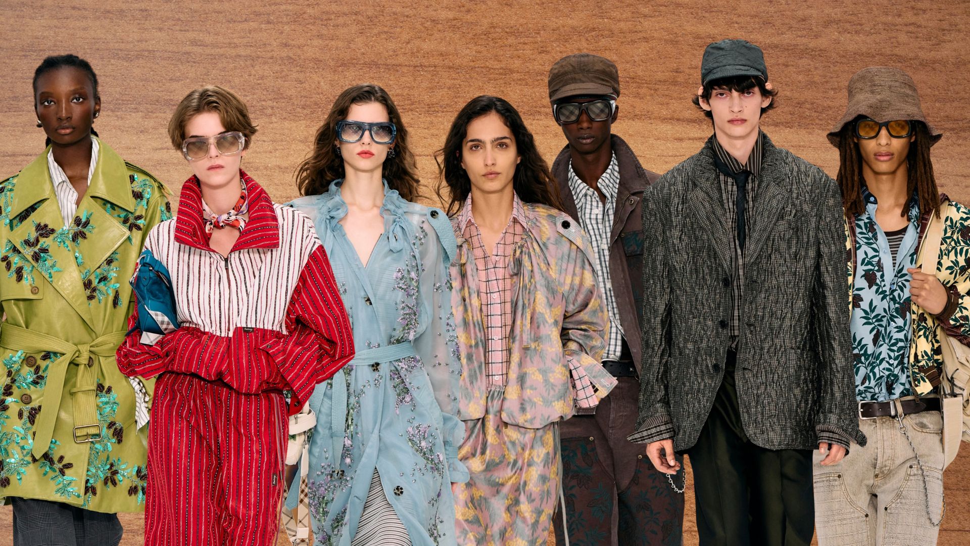 Models auf dem Laufsteg der Burberry SS27 Show in London